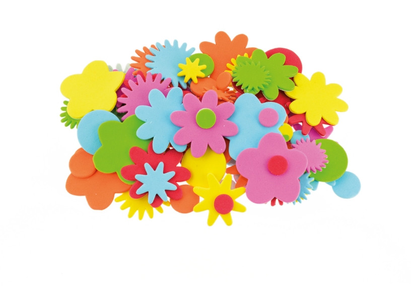 Naklejki z pianki kwiatki 2 PVC02 Brewis